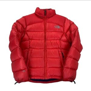 The North Face 700 Vibrant Red Puffer Jacket